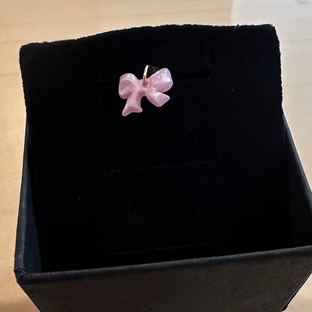 Catbird Small Pink Bow Charm